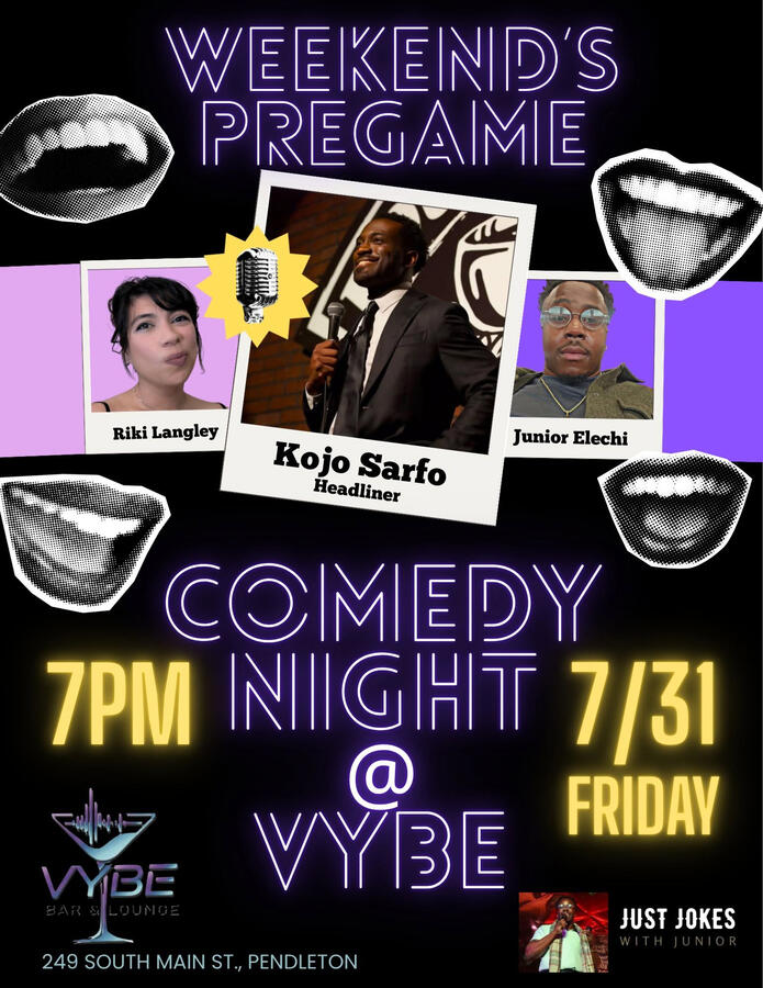 comedy night flyer for Vybe comedy night flyer for Vybe